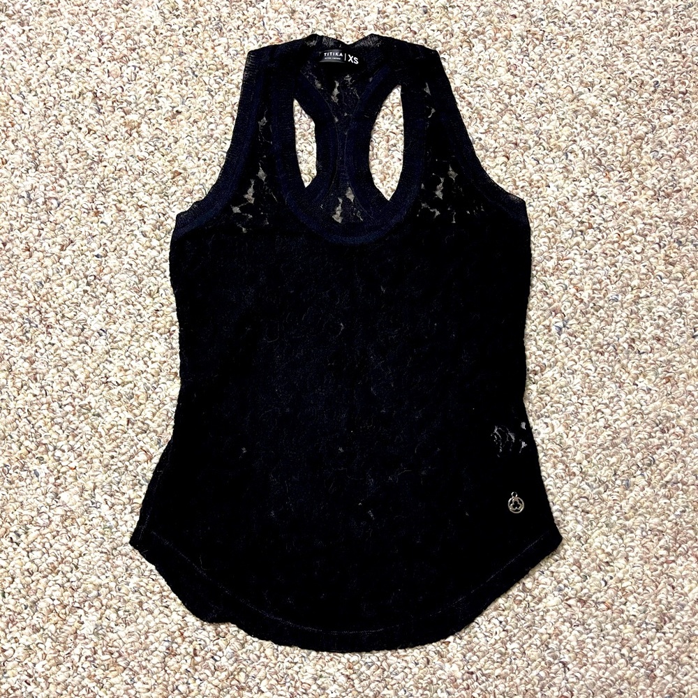 Titika Floral Lace Racerback Tank Top